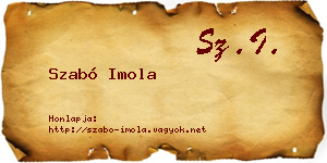 Szabó Imola névjegykártya